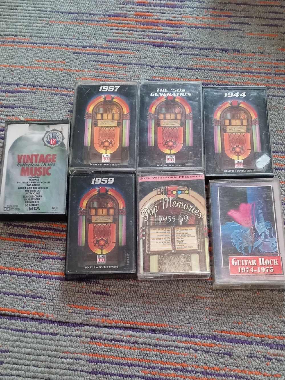 Vintage Jukebox Cassette Tape Collection - Multicolor